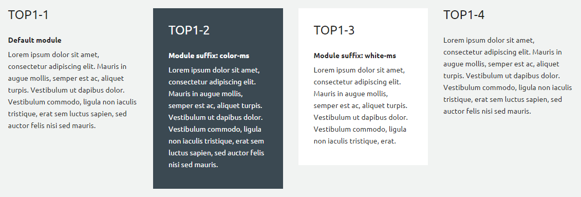 Module Suffixes